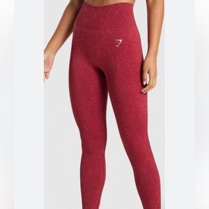 Gymshark adapt fleck seamless legging, burgundy/red color